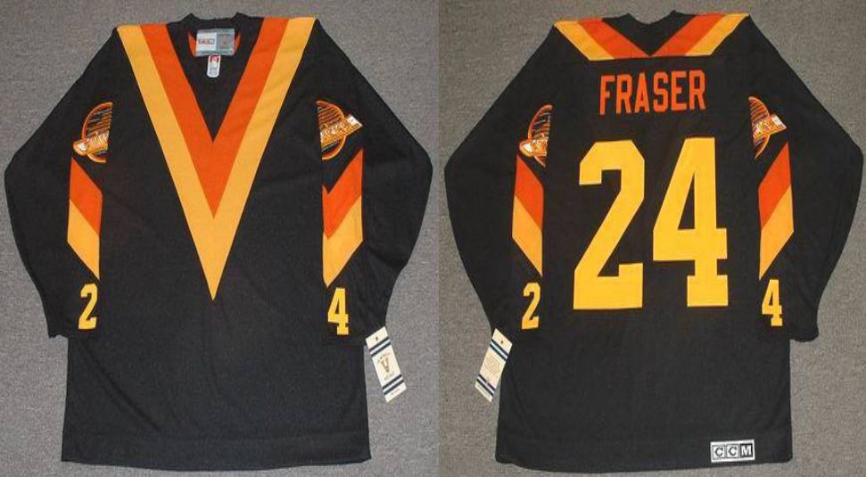 2019 Men Vancouver Canucks #24 Fraser Black CCM NHL jerseys->vancouver canucks->NHL Jersey